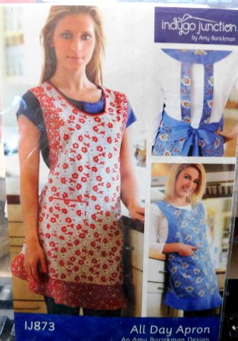 Adaptive Aprons 873 Indygo Junction All Day Contrast Ruffle Apron Pattern One Size ...