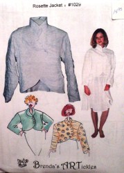 1029 ROSETTE CURVE BUTTON JACKET TEXTURE OR NOT PATTERN S-XL