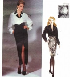 1063 PREMONVILLE BLOUSE,HI WST WRAP SKIRT LENGTHS PATTERN 6-10