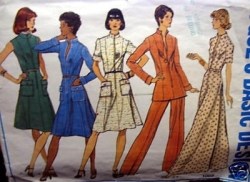 1069 VOGUE ZIPPY DRESS LENGTHS, TUNIC, PANTS 1970s PATTERN 12