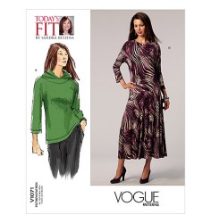 1071 EZ BETZINA JERSEY HOODIE DOLMAN TOP,DRESS PATTERN ABC-GHIJ