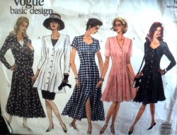 1076 EZ BUTTON FLARE DRESS LENGTHS, SKIRT, TUNIC PATTERN 6-16
