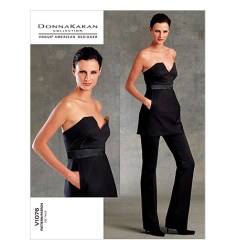 1076 DK STRAPLESS BRA TUNIC, PANTS KNITS PATTERN 4-10