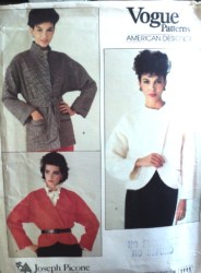 1111 JOSEPH PICONE LINED ASYMMETRIC LS JACKET LENGTHS PATTERN 12