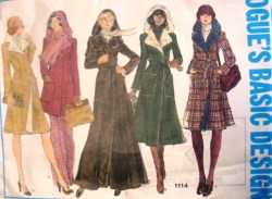 1114  COLLAR/ HOOD/ BUTTON/WRAP A-COAT 4 LENGTHS,BELT PATTERN 10