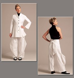1116 KATZ HAREM BAG TIED PANTS, SHAWL TUCK JACKET PATTERN 6-22