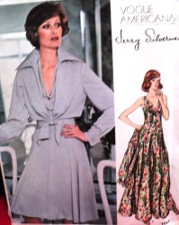 1117  VOGUE J SILVERMAN SLEEVELESS DRESS LENGTHS, TIE JACKET PATTERN 12