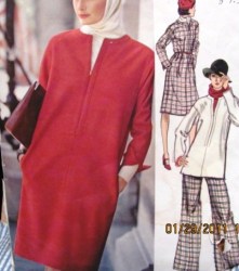 1158 A KLEIN LS DRESS,TUNIC,WIDE PANTS,TURTLE BLOUSE PATTERN 12