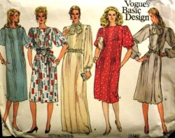 1163 FLARE PULLOVER SS-LS TUCK DRESS LENGTHS,BELT,TIE PATTERN 10