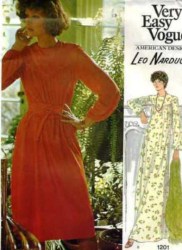 1201 NARDUCCI  LOOSE YOKE DRESS LENGTHS PATTERN 10,12, 14