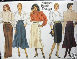 1247 YOKE STRAIGHT TO FLARE GORED SKIRTS LENGTHS PATTERN 6-10