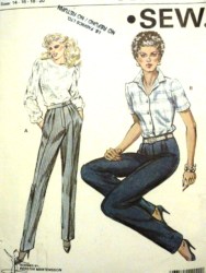 1323 1322 KNIT/WOVEN FLY ZIP PANTS KS PATTERN 14-20,6-12
