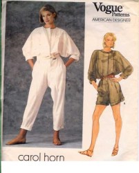 1348 CAROL HORN BLOUSON LS JUMPSUIT, ROMPER PATTERN  16