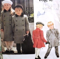 1426 KID LINED BK BELT A-COAT LENGTHS VOGUE PATTERN 3-5,6-6X