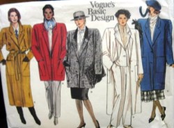 1446 V LOOSE LINED BOXY A-COAT,BELT 3 LENGTHS PATTERN 8-12,14-18