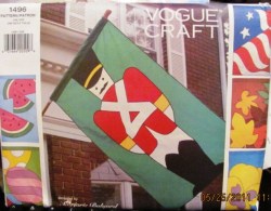 1496 SIX DECORATIVE SEASON 53''X30'' FLAGS VOGUE PATTERN