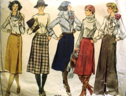 1524 VOGUE STRAIGHT CONTOUR SKIRTS LENGTHS PATTERN  24" or 26 1/2'', or 30'' waist choice