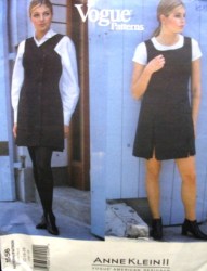 1556 A KLEIN SLVLSS SHORT 1-2 BRSTD JUMPER,BLOUSE PATTERN 12-16