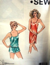 1585 Kwik Sew CAMISOLE, PANTIES, SHORT NIGHTIE PATTERN XS-LG Uncut