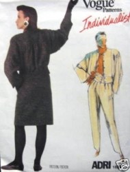 1622 VOGUE ADRI YOKE SHAPED JACKET,  SKIRT, TAPER PANTS PATTERN 8,12 CHOICE UNCUT