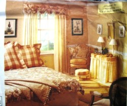 1646 VOGUE DUVET BED, PILLOW COVERS, WINDOWS, VANITY, FOOTSTOOL PATTERN