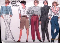 1649 SHORTS,STRT-TAPER PANTS CUFFS OR NOT PATTERN 6-10,12-16