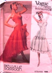 1686 SASSOON STRAPLESS SHAPED RUFFLE FLARE DRESS,BOW PATTERN 16