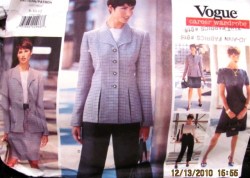 1728 EZ VOGUE HIP JACKET, SS DRESS, BOTTOMS PATTERN 8-12, 20-24