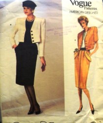 1751 OSCAR DELARENTA SHORT PANEL SS-LS JACKET, SKIRT PATTERN 12