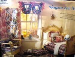 1799 VOGUE YOUTH BEDROOM WINDOWS, LINENS, SCREEN, PILLOW PATTERN