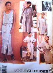 1811 VOGUE ADRI LONG JACKET, TOP SLEEVES OR NOT, SKIRT, PANTS PATTERN 6-22 3 SIZES choice
