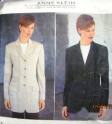 1820 ADVANCED A KLEIN LINED LS SMART JACKET PATTERN 12-16,18-22
