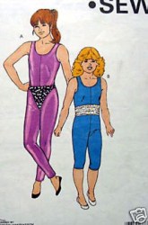 1864 1863 GIRL UNITARD, TRUNKS, TUBE STRETCH PATTERN 4-7,8-14