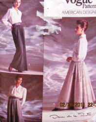 1934 OSCAR LONG FLARE/DIRNDL SKIRT,PETTICOAT PATTERN 12-16