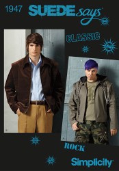 1947 MR CLASSIC SUEDE OR NOT ZIP JACKET, HOOD PATTERN 34-52