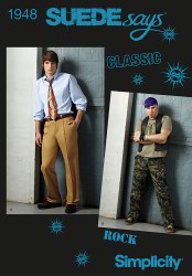1948 MEN'S LO RISER POCKET JEANS PATTERN 34-42,28-36''WST