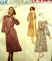 1961 SILVERMAN LS INSET DRESS,BELT,SUEDE WRAP COAT PATTERN 14 36