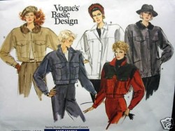 1968 VOGUE EASY BOXY COLLAR 87 JACKET LENGTHS PATTERN 8,10,OR 12