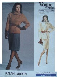 1978 RALPH LAUREN HIP JACKET, STRT SKIRT 1987 PATTERN 8