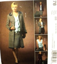 4978 MCCALLS  JACKET LENGTHS,  FLOUNCE TOP,  BOTTOMS PATTERN 8-14 OR 16-22 UNCUT CHOICE