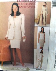 2025 MCCALLS LINED JACKET, SHELL TOP, SKIRT,  PANTS PATTERN 10-14