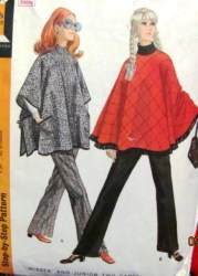 2030 1969 CIRCULAR OR SQUARE CAPE, PANTS PATTERN 14 36''