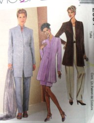 2051 LINED BUTTON JACKET,PANTS, SKIRT PATTERN 6-10,12-16
