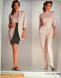 2053 PERRY ELLIS LONG JACKET,TOP, BOTTOMS 88 PATTERN 8 or 12