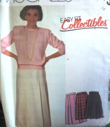 2073 MCCALL'S EZ FIT LINED PLEATED SKIRT LENGTHS PATTERN 14