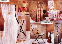 2084 VOGUE 6 CHAIR COVERS, PLEAT SKIRT, FLAPS, BOWS, UNDERLAYS PATTERN