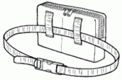 208 GREEN PEPPER BELT PACK ZIPPY PATTERN