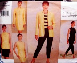 2092 A KLEIN JACKET,SLVLSS DRESS,TOP,SKIRT,PANTS PATTERN 6-10