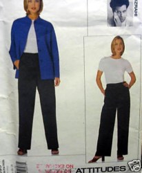 2093 VOGUE MIZRAHI LONGER LINED JACKET, PANTS EZ PATTERN 14-16