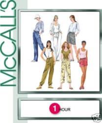 2101 MCCALLS 1 HR DRAWSTRING PANTS IN LENGTHS, SHORTS PATTERN LG-XL,XS-M